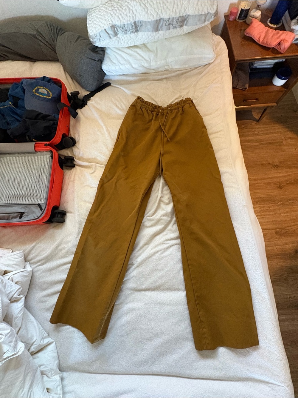 KOTN Ochre Drawstring Wide-Leg Trousers